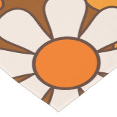 Retro Garden Groovy Floral 60s 70s Pattern Korte Tafelloper (Hoek)