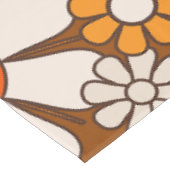 Retro Garden Groovy Floral 60s 70s Pattern Tafelkleed (Gekanteld)