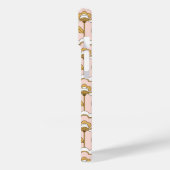 Retro Garden Pink Floral Pattern Case-Mate iPhone Case (Achterkant / Links)