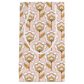 Retro Garden Pink Floral Pattern Klein Cadeauzakje (Voorkant)