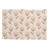 Retro Garden Pink Floral Pattern Kussensloop (Achterkant)