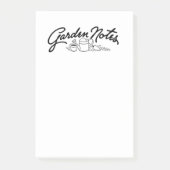 Retro Garden Typografie Post-it® Notes (Voorkant)