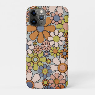Retro Garden Vintage 60s 70s esthetische bloemen Case-Mate iPhone Case