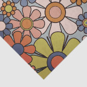 Retro Garden Vintage 60s 70s esthetische bloemen Tissuepapier (Detail)