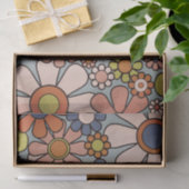 Retro Garden Vintage 60s 70s esthetische bloemen Tissuepapier (Geschenk)