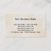 Retro Gardener Yard Service Visitekaartje (Achterkant)