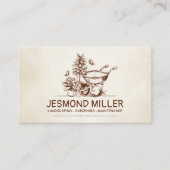  Retro Gardening Visitekaartje (Voorkant)