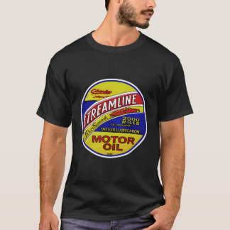 Retro  Gas Streamline Motor Olie Auto Bikes G T-shirt