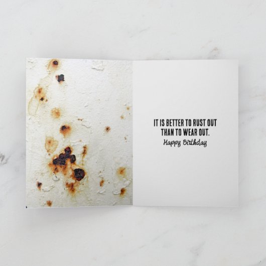 Retro Gasoline Pump Birthday Kaart (Binnen)