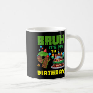 Retro gast het is mijn 9e verjaardag Pixel Cake Ga Koffiemok