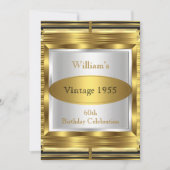 Retro Gatsby Deco 60th Birthday Party Kaart (Voorkant)