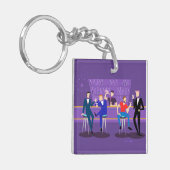 Retro Gay Bar Acrylische Sleutelhanger (Voorkant Links)