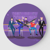 Retro Gay Bar Acrylround Wall klok (Voorkant)