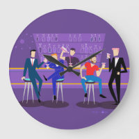 Retro Gay Bar Acrylround Wall klok
