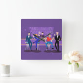 Retro Gay Bar Acrylwand Vierkante Klok (Huis)