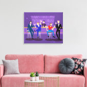 Retro Gay Bar Canvas Print (Insitu (Woonkamer))