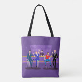 Retro Gay Bar-Canvas tas (Achterkant)