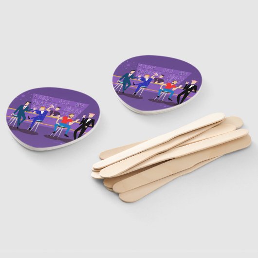 Retro Gay Bar Fans Handwaaier (Niet-gemonteerd)