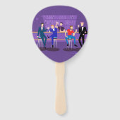 Retro Gay Bar Fans Handwaaier (Voorkant)