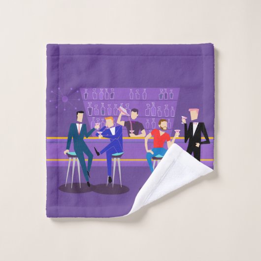 Retro Gay Bar-handdoekset Bad Handdoek (Wasdoekje)