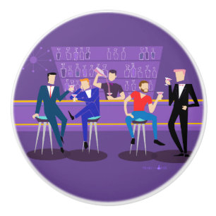 Retro Gay Bar keramische schedel Keramische Knop