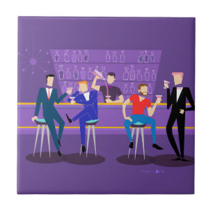 Retro Gay Bar keramische tegels Tegeltje