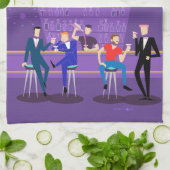 Retro Gay Bar Kitchen Towel Theedoek (Gevouwen)