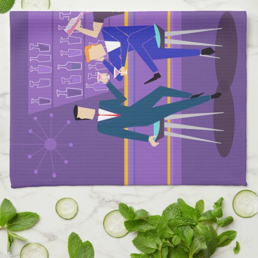 Retro Gay Bar Kitchen Towel Theedoek (Gevouwen)