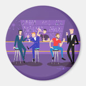 Retro Gay Bar Magnet (Voorkant)