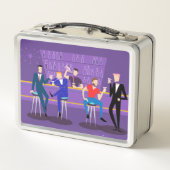 Retro Gay Bar Metal Lunchbox (Achterkant)