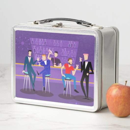 Retro Gay Bar Metal Lunchbox (In situ)