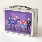 Retro Gay Bar Metal Lunchbox (Voorkant)
