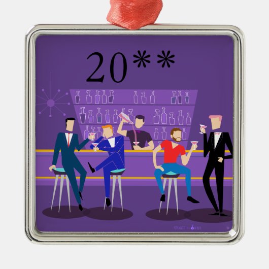 Retro Gay Bar Ornament (Voorkant)