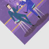 Retro Gay Bar, plakpapier Tissuepapier (Detail)