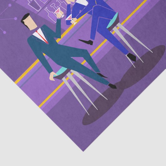 Retro Gay Bar, plakpapier Tissuepapier (Detail)