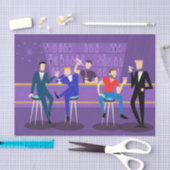 Retro Gay Bar, plakpapier Tissuepapier (Craft)