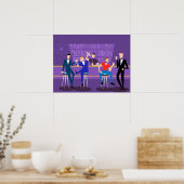 Retro Gay Bar-Poster Poster (Keuken)