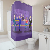 Retro Gay Bar Shower Curtain Douchegordijn (In situ)