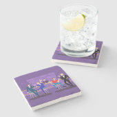 Retro Gay Bar Stone Onderzetter (Zijkant)