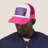 Retro Gay Bar Trucker Hat Pet (In situ)