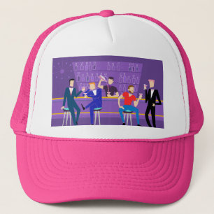 Retro Gay Bar Trucker Hat Trucker Pet