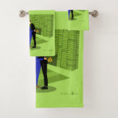 Retro Gay Couple in Love Bad Handdoek (Insitu)