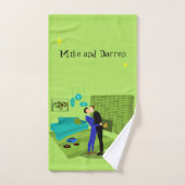 Retro Gay Couple in Love Bad Handdoek (Handdoek)