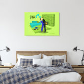 Retro Gay Couple in Love Canvas Afdruk (Insitu (Slaapkamer))
