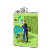 Retro Gay Couple in Love Heupfles (Links)