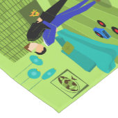 Retro Gay Couple in Love Korte Tafelloper (Hoek)