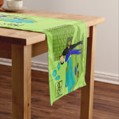 Retro Gay Couple in Love Korte Tafelloper (Voorbeeld)