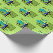 Retro Gay Couple in Love Wrapping Paper Cadeaupapier (Hoek)