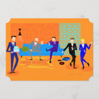  Retro Gay Party Uitnodigingen