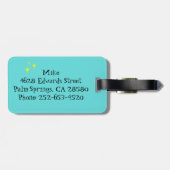 Retro Gay Pool Party Bagagelabel (Achterkant horizontaal)